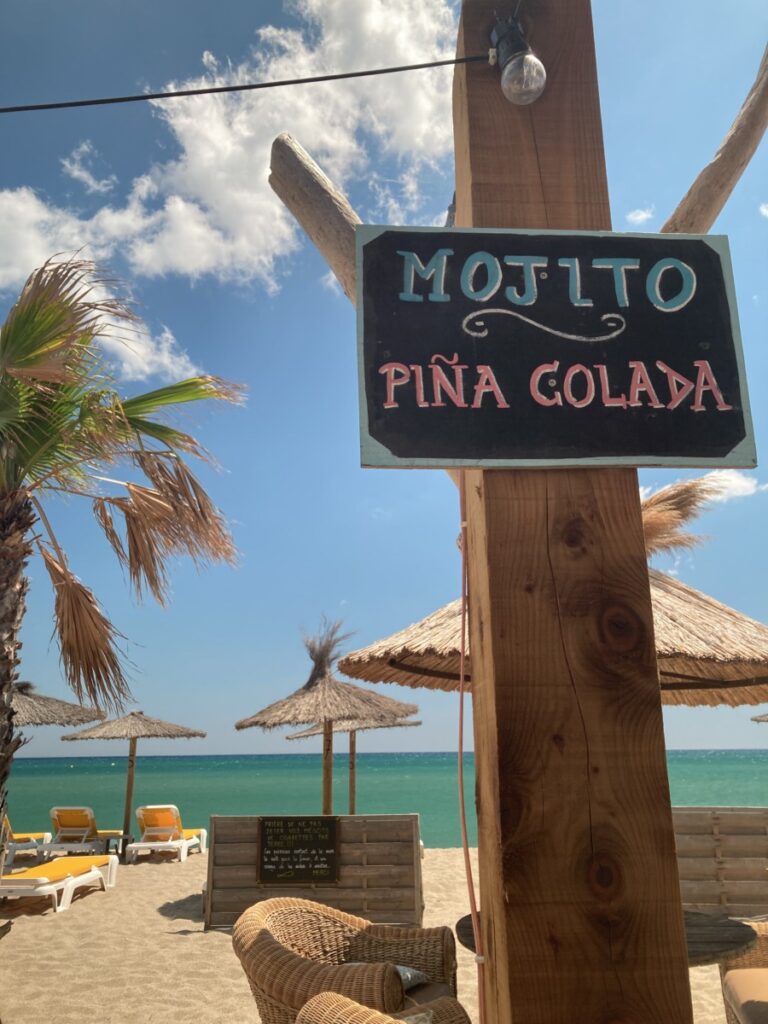 Mojito og Pina Colada på Baobab Paillote 