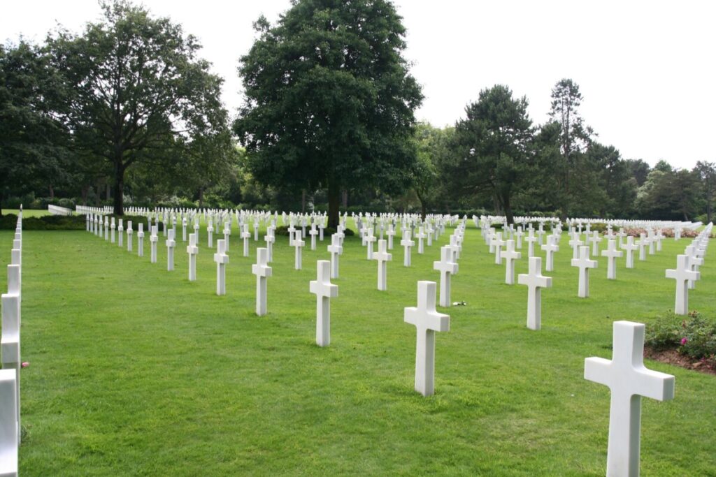 Den amerikanske krigskirkegården ved Omaha Beach