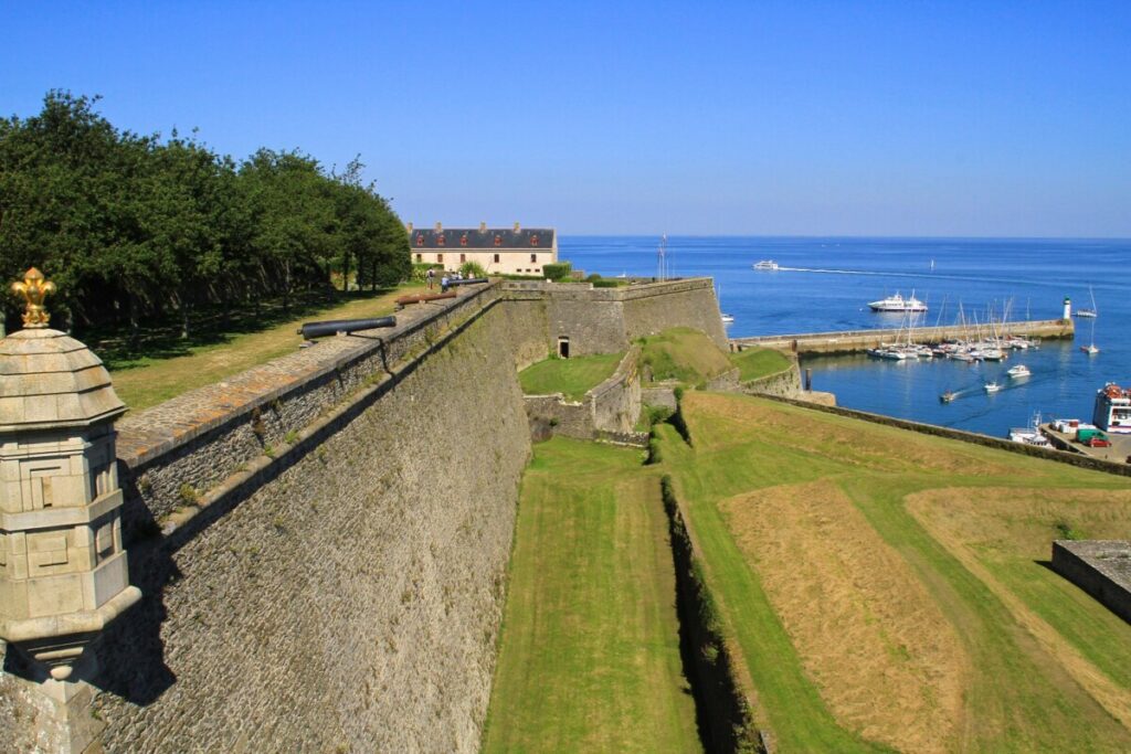 Citadelle Vauban på Belle-Ile utenfor Bretagne-kysten