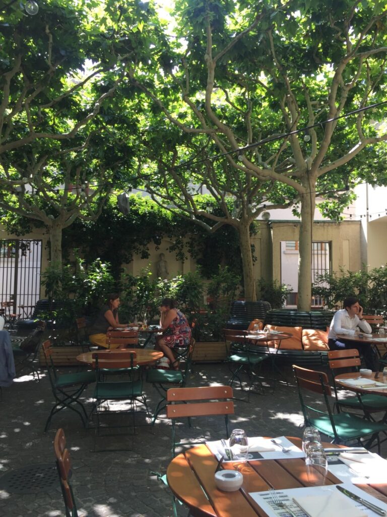 Biergarten hos Volkshaus Basel