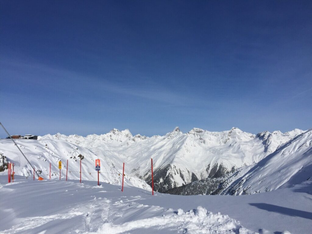 Majestetiske fjell i Ischgl