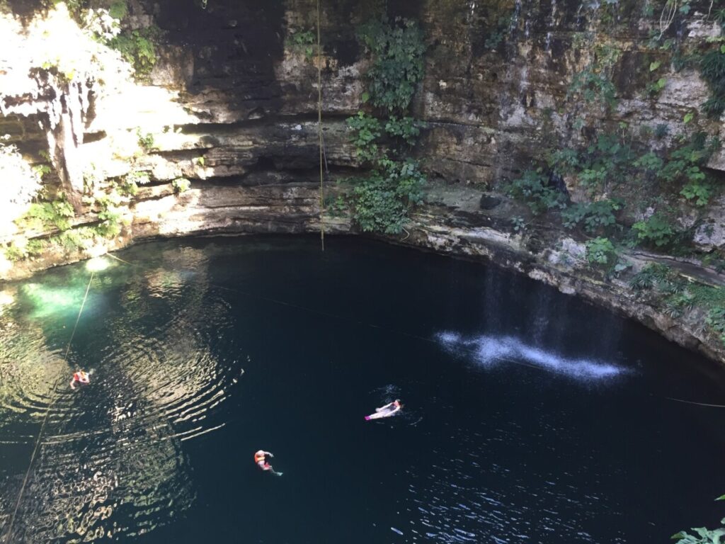 Cenote on the Yucatan in Mexico