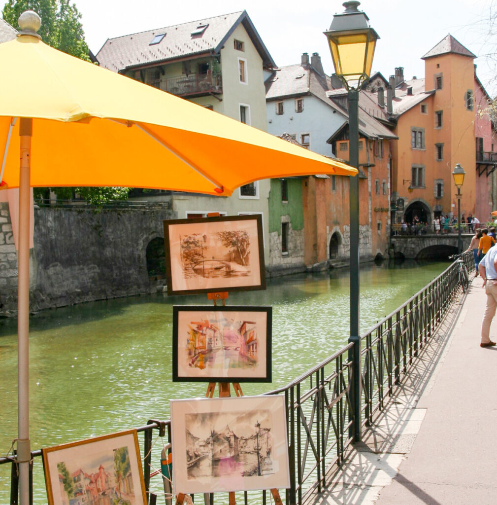 Lokale kunstnere i Annecy