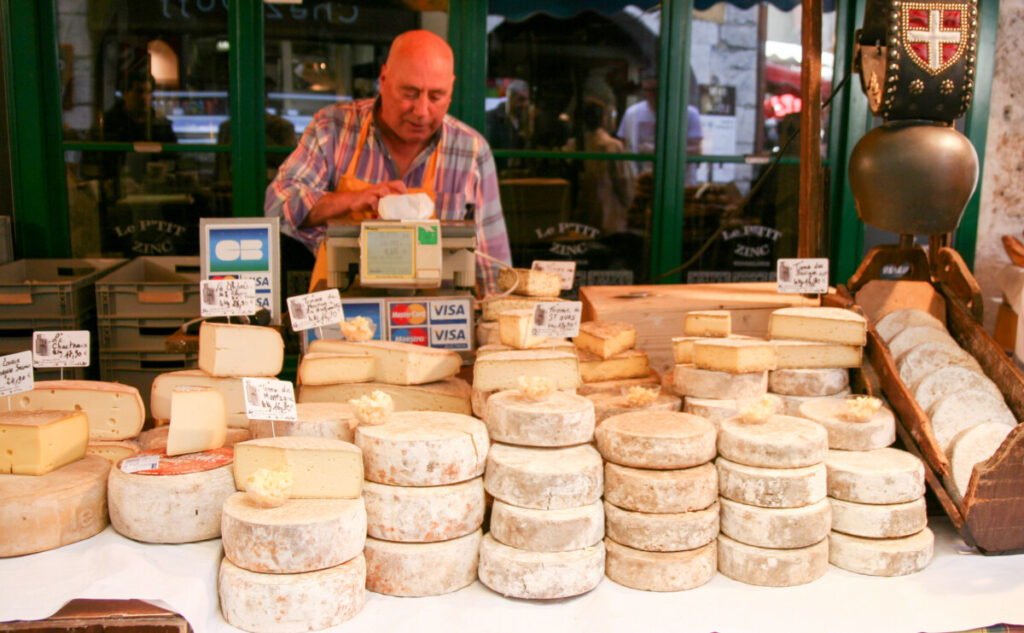 Mye god ost i Savoi-regionen der Annecy ligger