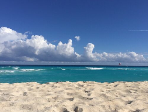 Stranden i Cancun i Mexico