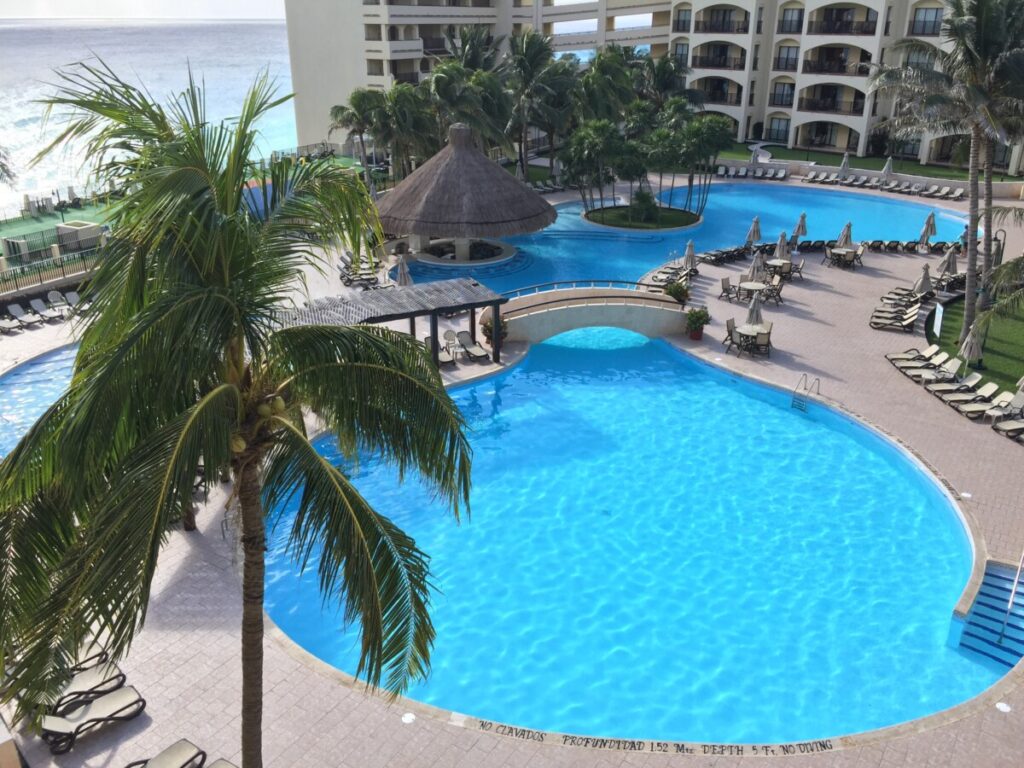 The beach at The Royal Islander in Cancun in Mexico