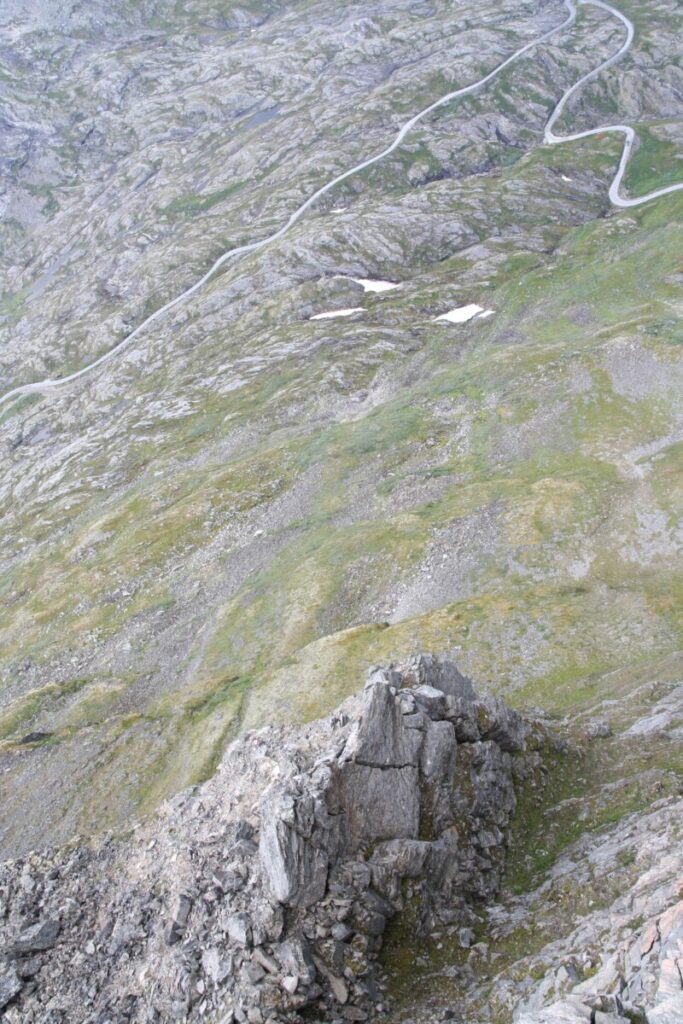 Steep road up from Geiranger to Dalsnibba