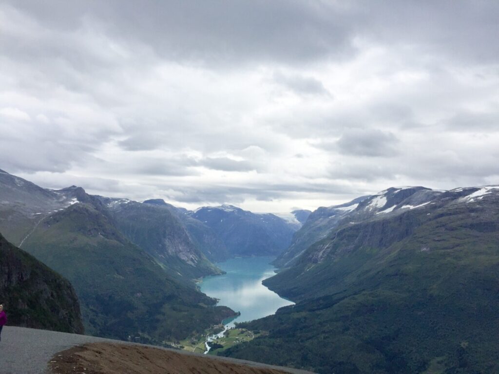 Utsikt fra Loen Skylift