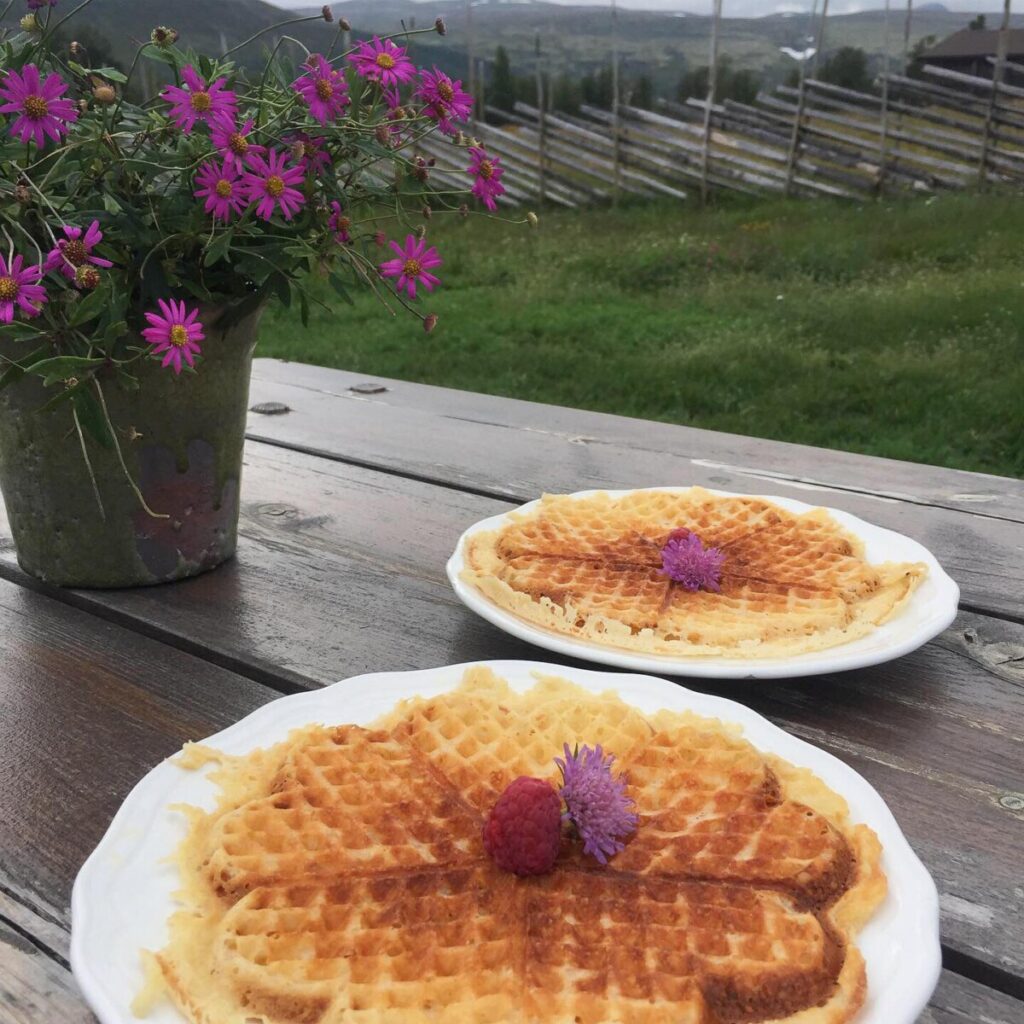 Vafler på Øverdalssetra