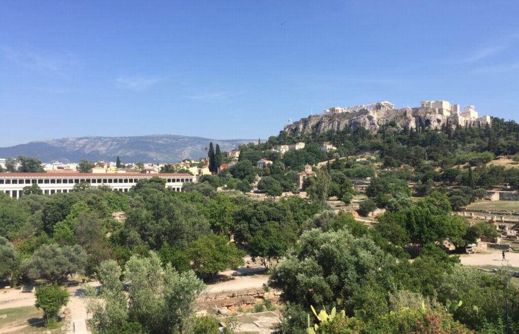 Akropolis sett fra Agora