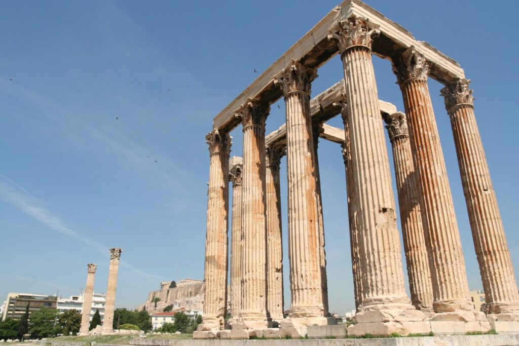 Zevs tempel nedenfor Akropolis