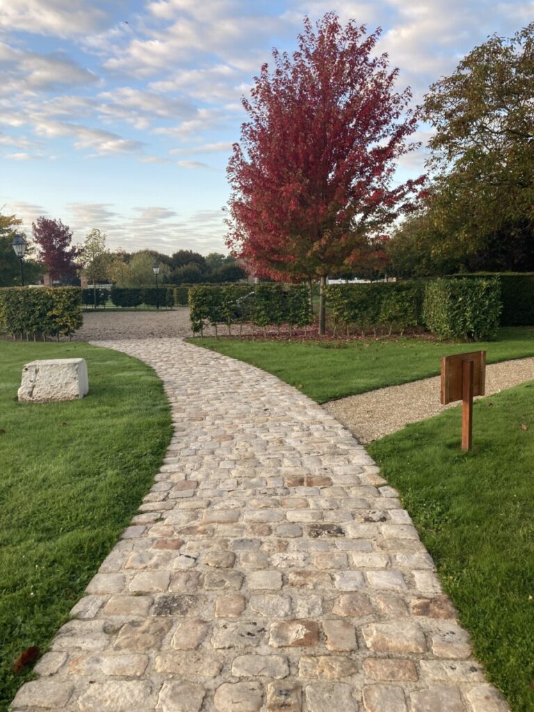 Cobbled pathway