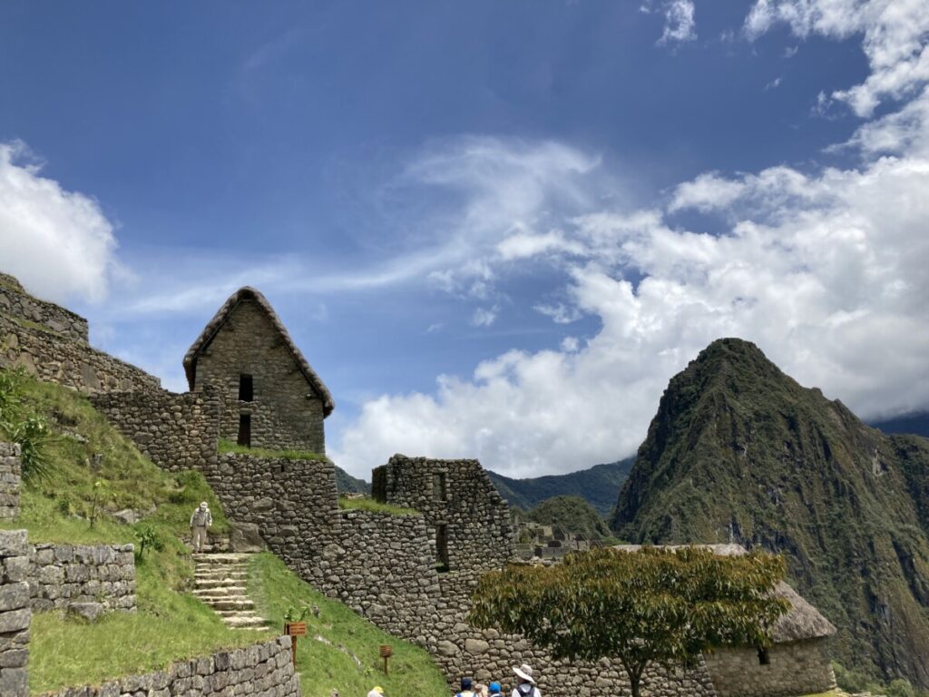 Hus ved inngangspartiet til Machu Picchu