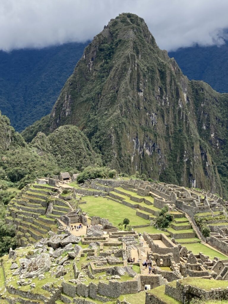 Klassisk utsikt over Machu Picchu