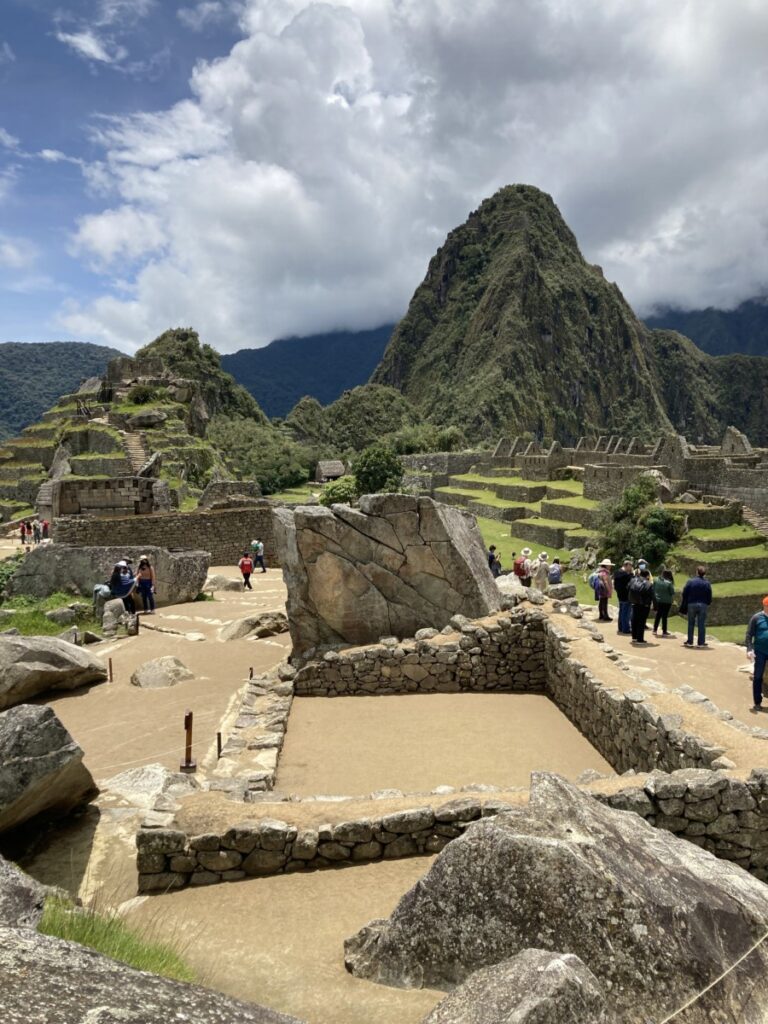 Den sentrale plassen i Machu Picchu