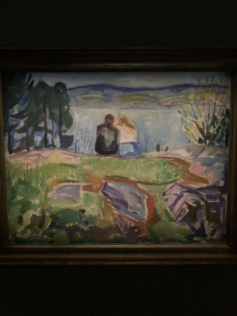 Munch-maleri i galleriet