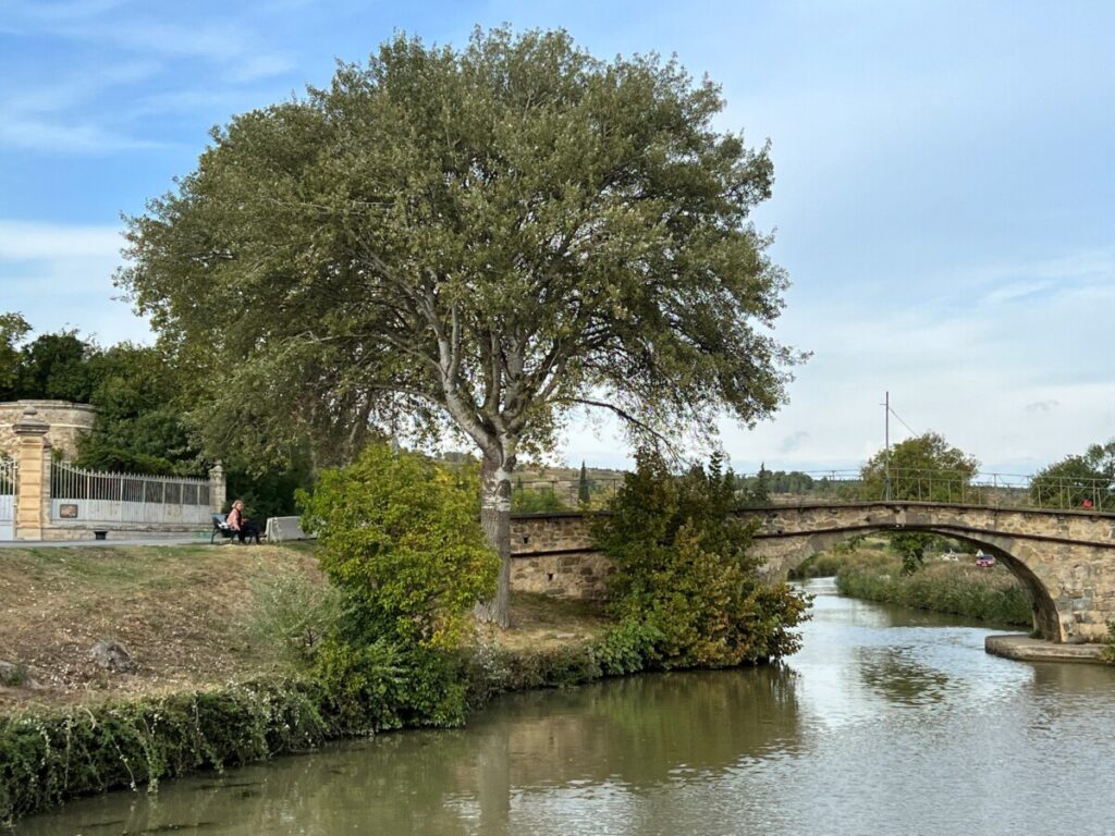 The canal du Midi with a bridge