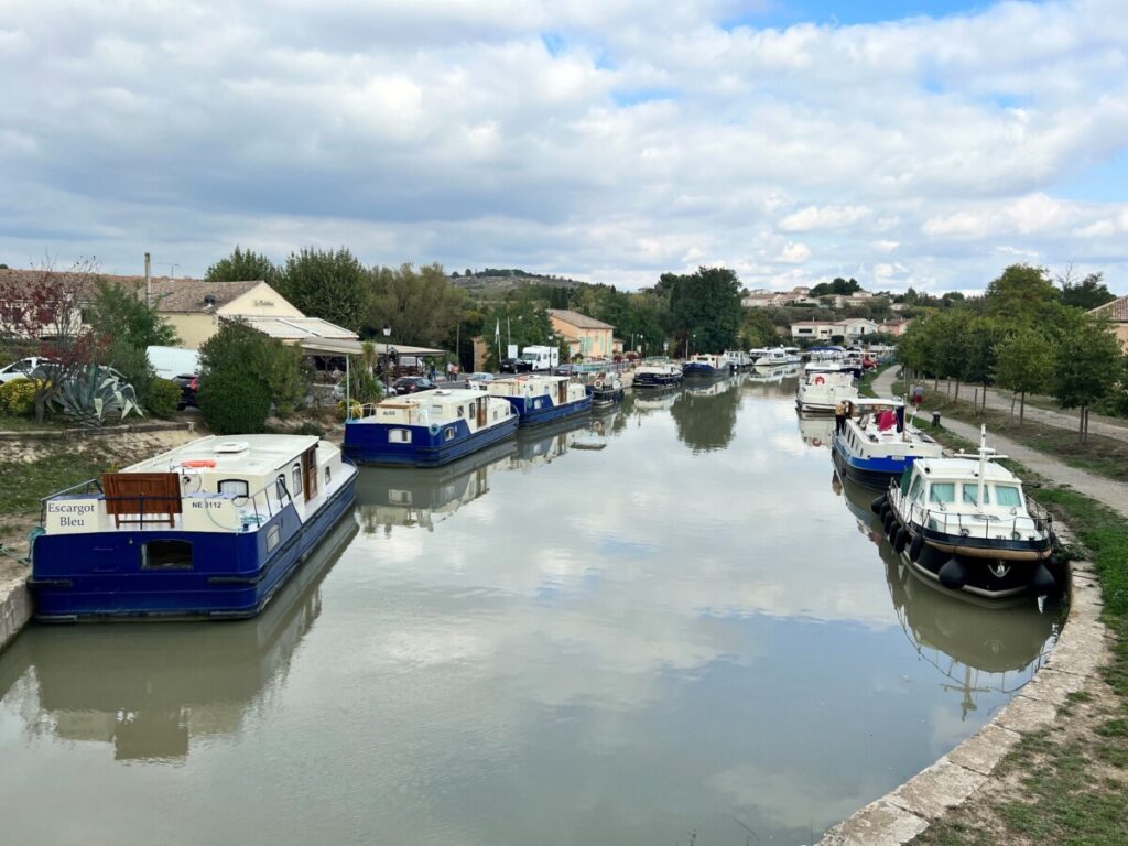 Capestang where we picked up the boat