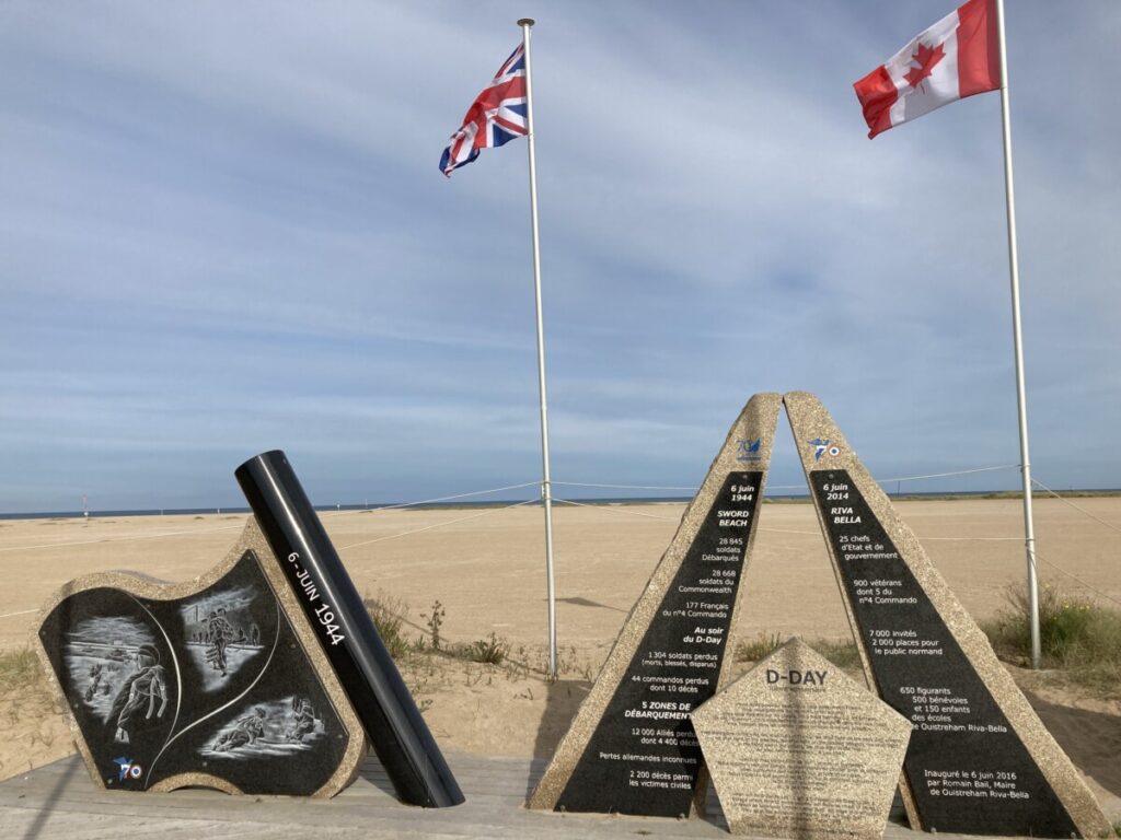 Stranden i Ouistreham Sword beach