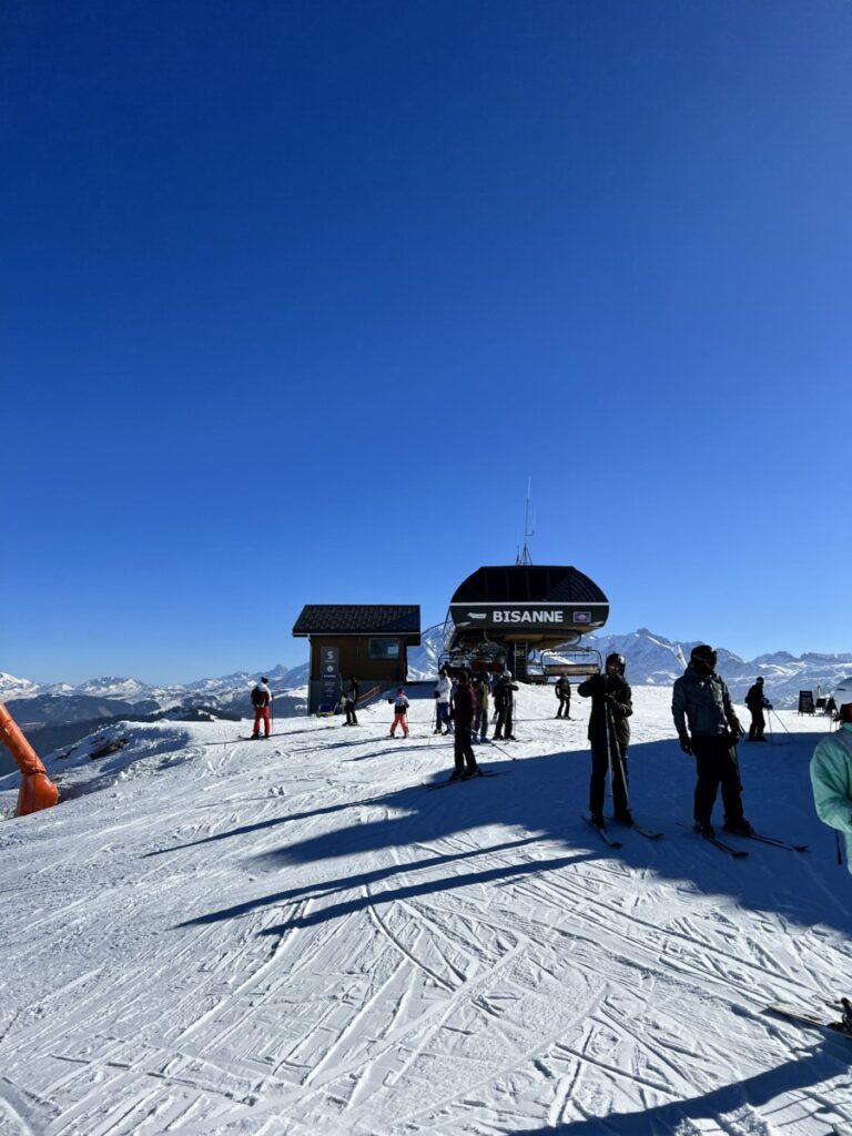 The top of Mont Bisanne in Les Saisies