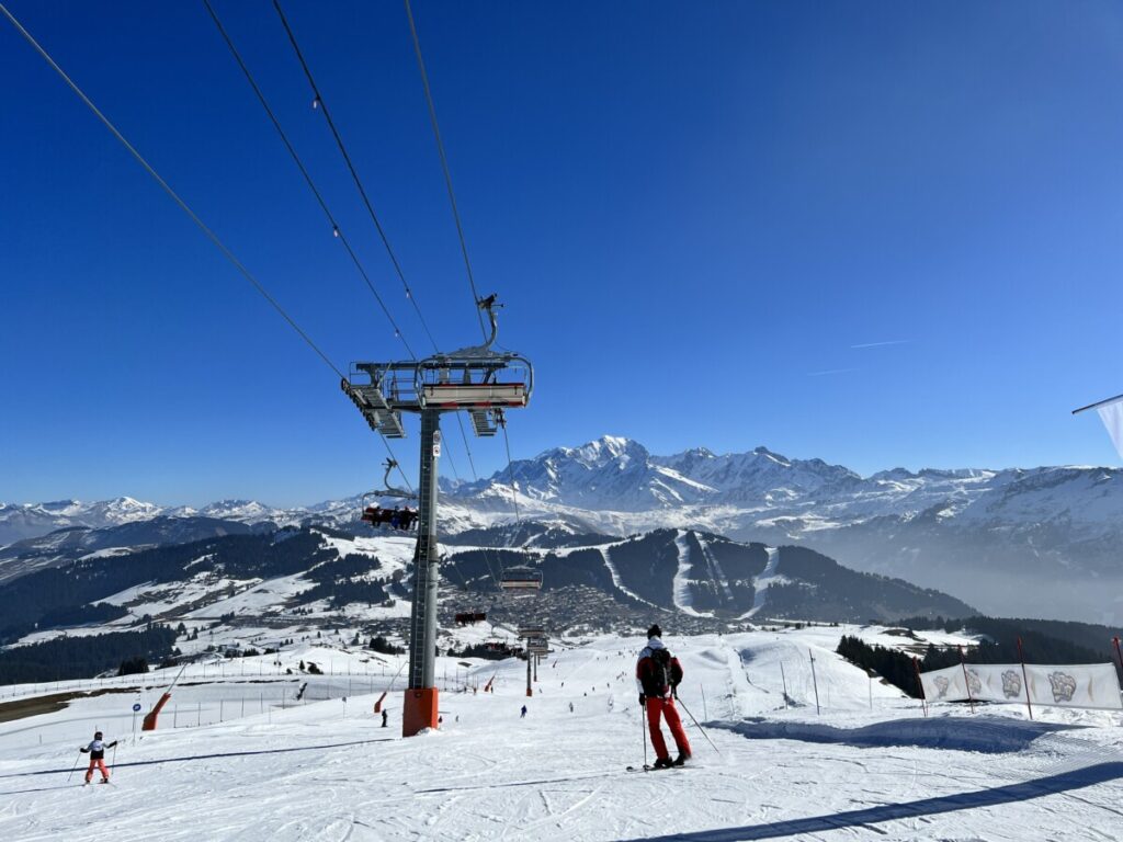 Les Saisies-anlegget fra Mont Bisanne.