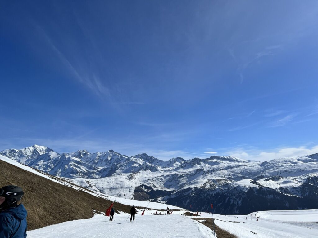 Fantastisk utsikt mot Mont Blanc
