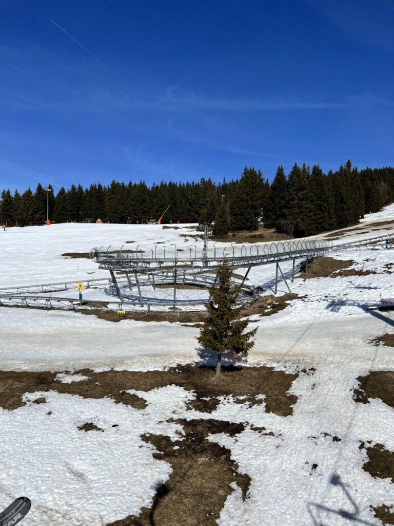 Luge on rails area in Les Saisies