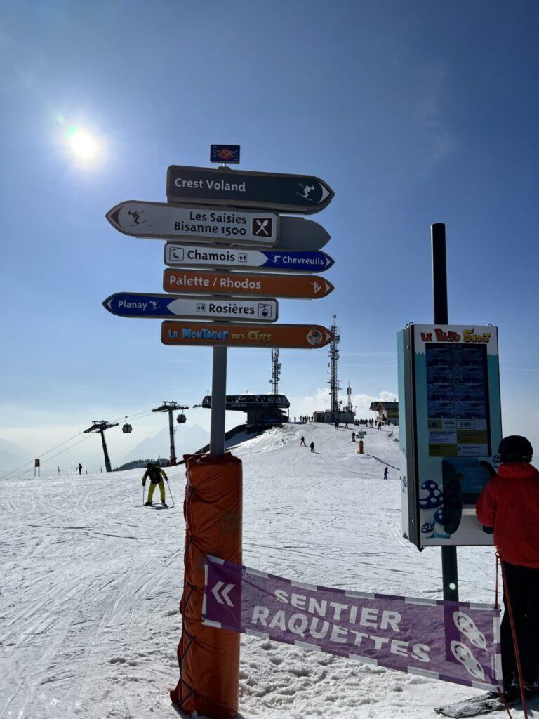 Good signage on the slopes