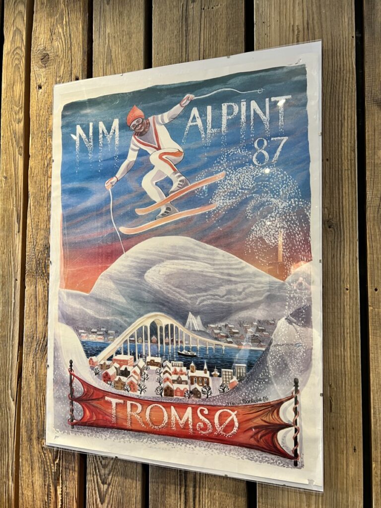 Tromsø-plakat på Chalet Migoud
