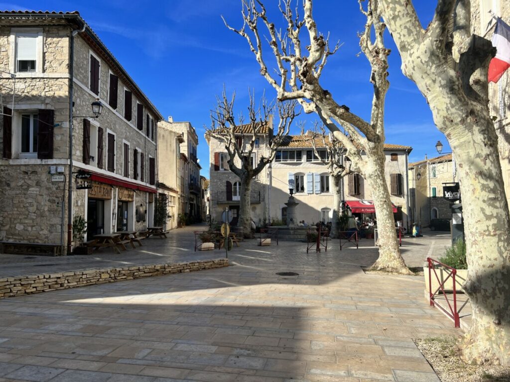 Torget i Peyriac-en-Mer