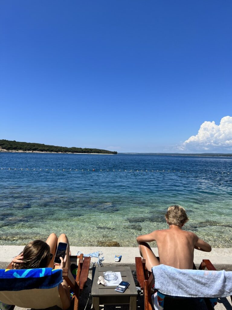 Bading på Sv. Jerolim, Fazana, Kroatia