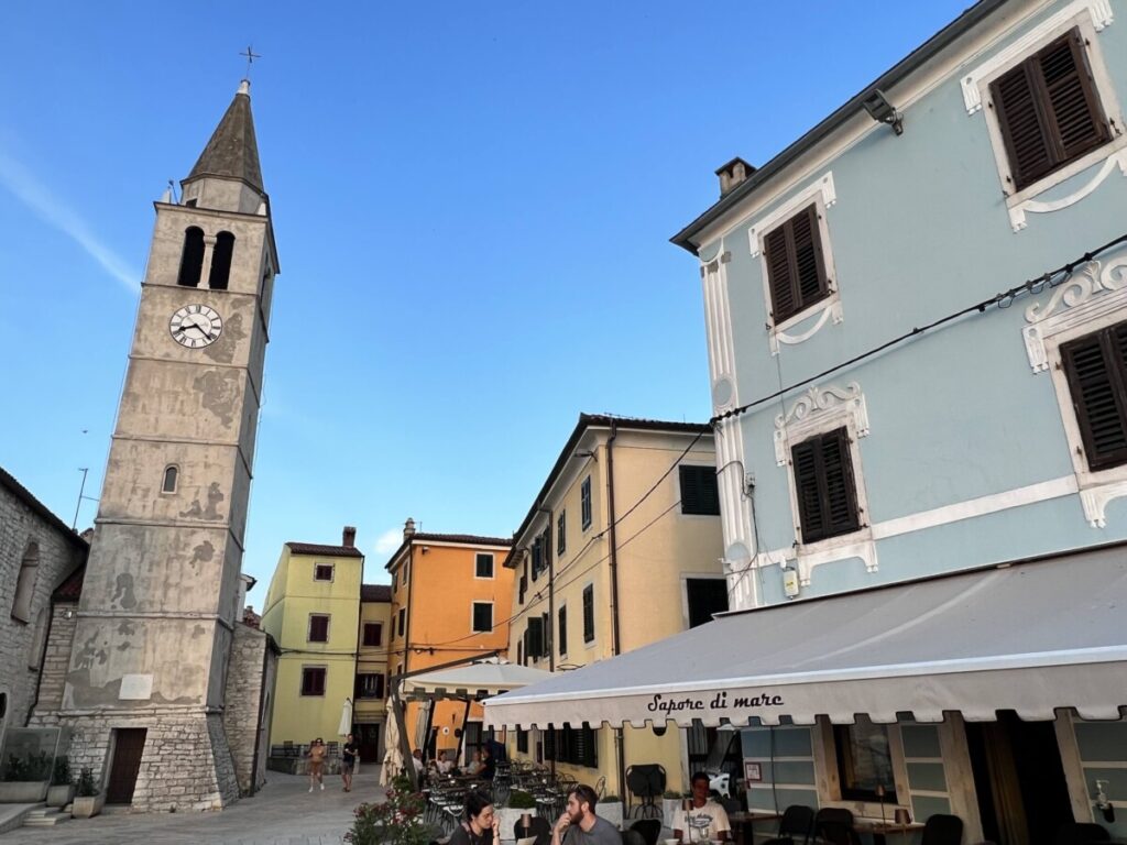 Torget i Fazana, Istria, Kroatia