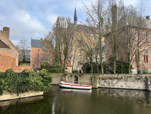 Kanalene i Brugge i Belgia